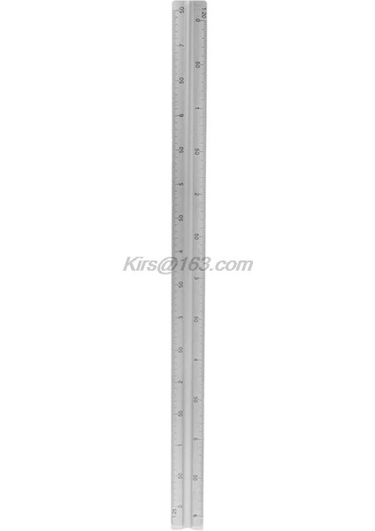 30CM Alüminyum Metal Üçgen Ölçekli Mimar Mühendis Teknik Cetvel 12" Линейка (Yurt Dışından) fiyatları