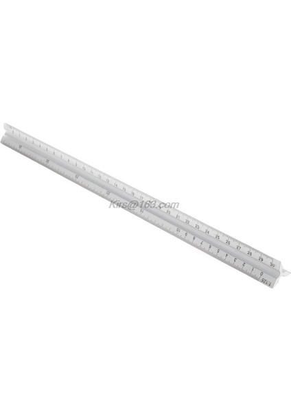 30CM Alüminyum Metal Üçgen Ölçekli Mimar Mühendis Teknik Cetvel 12" Линейка (Yurt Dışından) fırsatları