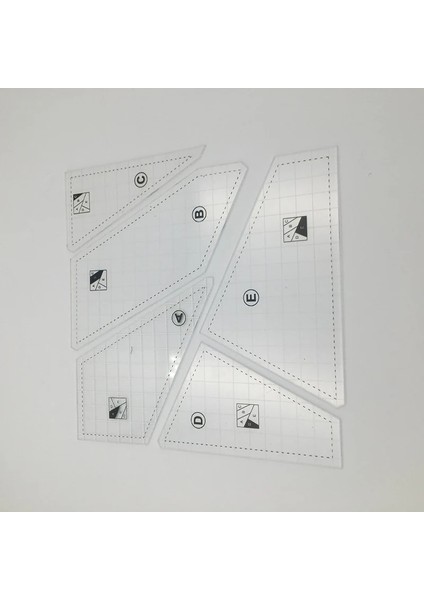 Dört Parçalı Set Stili Akrilik Kapitone Cetvel Dikiş Desen Seti Dıy Aracı Fonksiyonel Kolaylık Giyim Kapitone Şablon Craft Için Dayanıklı (Yurt Dışından)