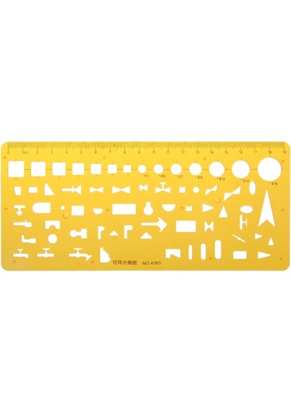 5AC1100485 Stili Profesyonel Mimari Şablon Cetvel Çizimleri Stencil Ölçme Aracı Temini (Yurt Dışından)