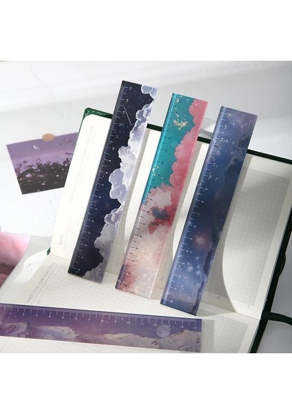 B Tarzı 6 Tasarım Yıldızlı Gökyüzü Akrilik Renk Cetveli Çok Fonksiyonlu Dıy Çizim Cetveli Çocuk Öğrenci Ofisi Okul Kırtasiye (Yurt Dışından) fiyatları