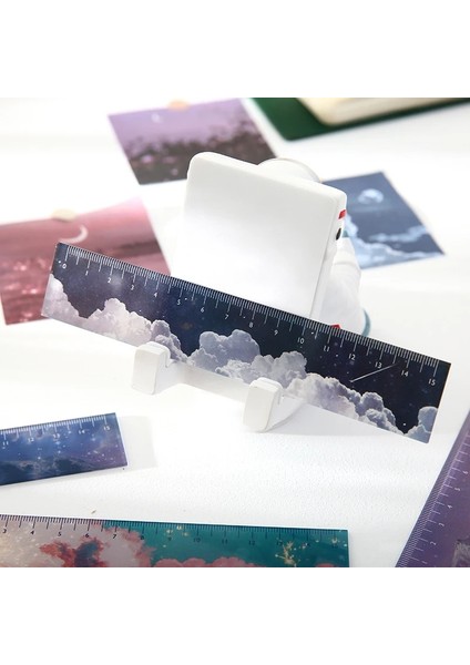 B Tarzı 6 Tasarım Yıldızlı Gökyüzü Akrilik Renk Cetveli Çok Fonksiyonlu Dıy Çizim Cetveli Çocuk Öğrenci Ofisi Okul Kırtasiye (Yurt Dışından) modelleri