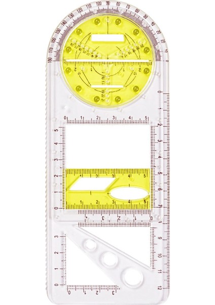 G Tarzı Çok Fonksiyonlu Geometrik Cetvel Geometrik Çizim Şablonu Çizim Cetvelleri Öğrencileri Için Ölçme Aracı Okul Ofis Malzemeleri (Yurt Dışından)