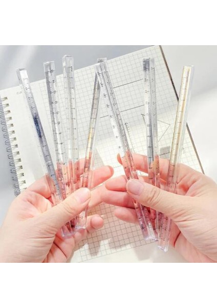 Lear Güneşte Lazer Glitter Üçgen Cetvel Düz Kenar Öğrenci Matematik Çalışma Ölçme Çizim Kırtasiye (Yurt Dışından) fırsatları