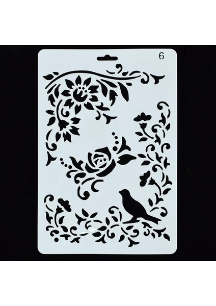 No.11 Stili 12 Stilleri Dıy Içi Boş Çiçek Çizim Manuel Boyama Kurulu Şablon Cetvel Stencil Simgesi Aracı Boyama Öğretim Araçları Hediye Sıcak (Yurt Dışından) fiyatları