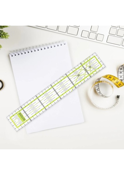 20X10CM Tarzı Akrilik Patchwork Cetvel Çift Renk Ayak Terzi Kıstas Kesme Kapitone Dıy Dikiş Ölçme Araçları Çizim Cetvel (Yurt Dışından) indirimleri