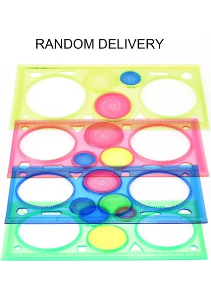 Boyama Çok Fonksiyonlu Bulmaca Spirograph Geometrik Cetvel Öğrencileri Için Çizim Araçları Çizim Oyuncaklar Çocuklar Öğrenme Sanat Aracı (Yurt Dışından)