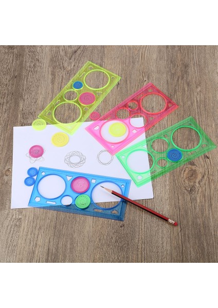 Boyama Çok Fonksiyonlu Bulmaca Spirograph Geometrik Cetvel Öğrencileri Için Çizim Araçları Çizim Oyuncaklar Çocuklar Öğrenme Sanat Aracı (Yurt Dışından) modelleri