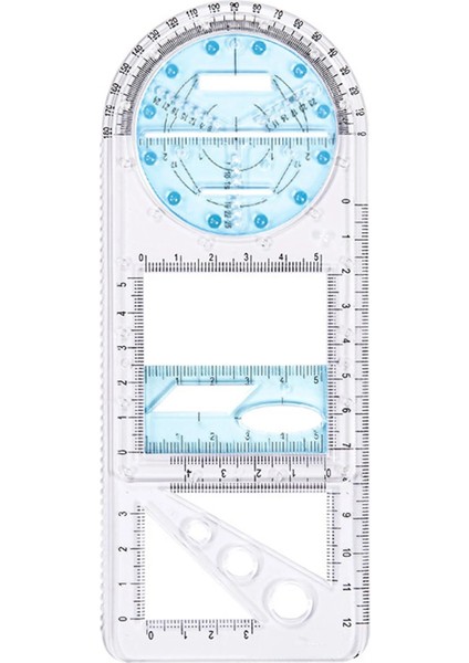 C Stili Çok Fonksiyonlu Geometrik Cetvel Geometrik Çizim Şablonu Çizim Cetvelleri Öğrencileri Için Ölçme Aracı Okul Ofis Malzemeleri (Yurt Dışından)