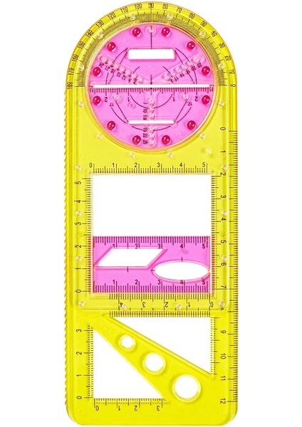 C Stili Çok Fonksiyonlu Geometrik Cetvel Geometrik Çizim Şablonu Çizim Cetvelleri Öğrencileri Için Ölçme Aracı Okul Ofis Malzemeleri (Yurt Dışından) fırsatları