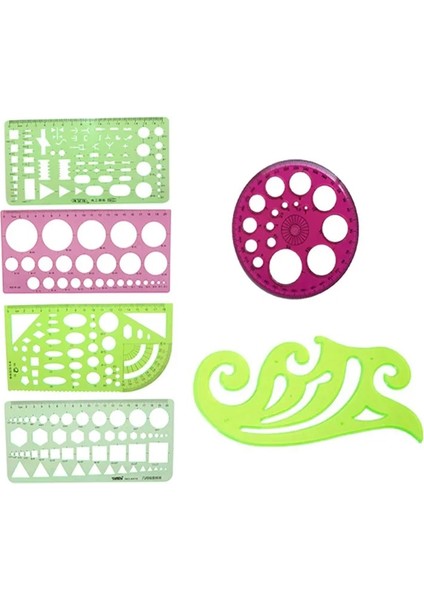 1 Adet Yeşil 25CM Stili Çok Şekilli Plastik Cetvel Boyama Çizim Şablonu Oval Geometrik Şablon Eğri Desen Cetvel Kırtasiye Ofis Malzemeleri (Yurt Dışından) fiyatları
