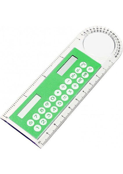 Pembe Tarzı Evrensel Kullanışlı Çok Işlevli Mini Güneş Şeffaf Cetvel Hesap Makinesi ile Büyüteç Öğrenci Okul Malzemeleri Ofis Için (Yurt Dışından) indirimleri