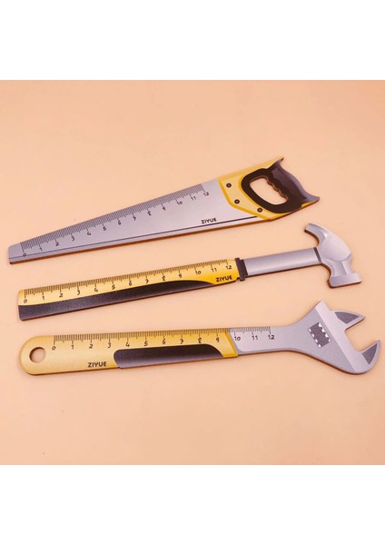 Lytwtw'nin Sevimli Yenilik Düz Cetvel Ahşap Araçları Kırtasiye Çizim Hediye Ofis Okul Tedarik Komik Pense Çekiç Anahtarı (Yurt Dışından) modelleri