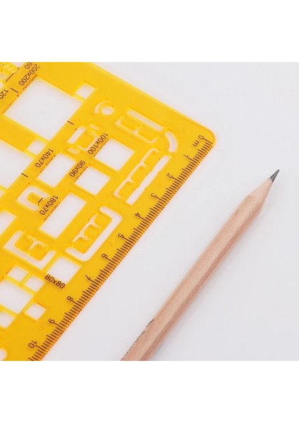 Profesyonel Mimari Şablon Cetvel Çizimleri Stencil Ölçme Aleti Temini AUG-23A (Yurt Dışından) fırsatları