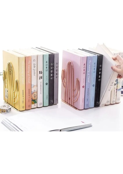 Sarı Stil Hava Yaratıcı Kaktüs Şekilli Metal Kitap Ayracı Kitap Desteği Standı Masa Düzenleyici Depolama Tutucu Raf (Yurt Dışından) fiyatları