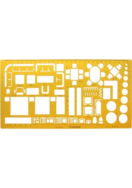 5AC1100498 Stili Profesyonel Mimari Şablon Cetvel Çizimleri Stencil Ölçme Aracı Temini (Yurt Dışından) modelleri