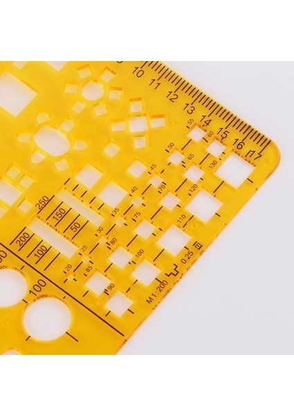 5AC1100498 Stili Profesyonel Mimari Şablon Cetvel Çizimleri Stencil Ölçme Aracı Temini (Yurt Dışından) indirimleri