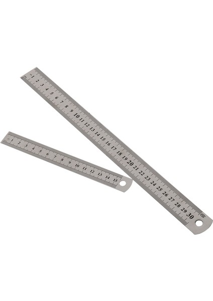 30 cm Tarzı Çift Taraflı Paslanmaz Çelik Düz Cetvel Metrik Kural Hassas Ölçüm Aracı 15CMMOOL Ofis Malzemeleri (Yurt Dışından) fırsatları