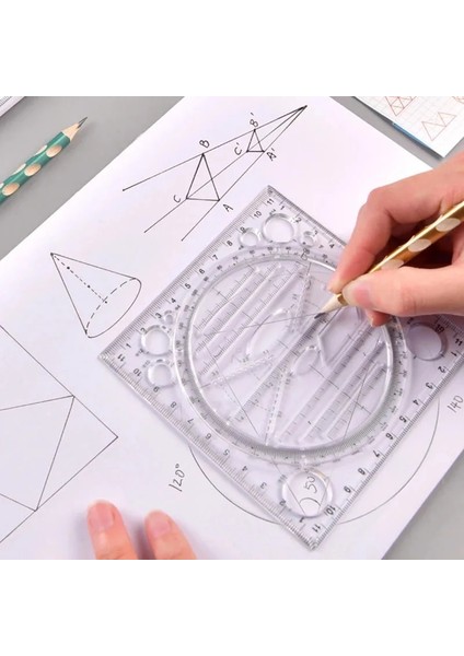 C 2 Adet Tarzı Dönebilen Çizim Şablonu Sanat Tasarımı Inşaat Mimarı Stereo Geometri Daire Çizimi Ölçme Ölçeği Cetvel (Yurt Dışından) modelleri