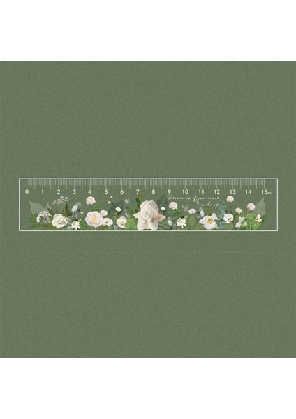 C Stili 15CM Papatya Gül Cetvel Öğrenci Çiçek Cetveller Işlevli Dıy Çizim Araçları Ölçme Aracı Okul Ofis Çizim Kaynağı (Yurt Dışından)