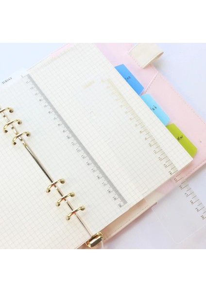 A6 Beyaz Stil Domikee Claoles Cetvel Bağlayıcı Planlayıcısı Defterler Için, Güzel Ofis Okul Endeksi Cetvel Imi Defterler Aksesuarları A5A6 (Yurt Dışından) indirimleri