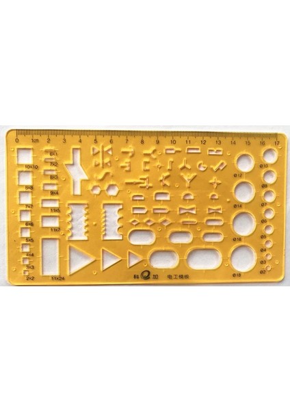 B KJ006 Stili 1 Adet Mühendislik Çizim Cetveli Öğe Tasarım Eğri Şablonu Cetvel Ofis ve Okul Boyama Ölçüm Araçları (Yurt Dışından)