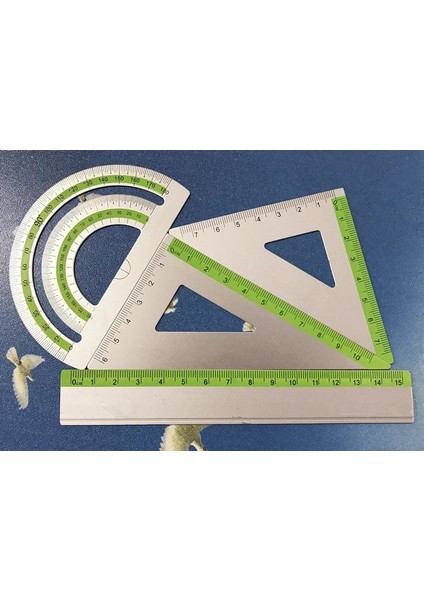 Cetvel 1 Takım Stili Et Yeni Alüminyum Alaşım Cetvel Çizim Ölçüm Geometri Üçgen Cetvel Düz Kenar Iletki Cetveller Çeşitli (Yurt Dışından)