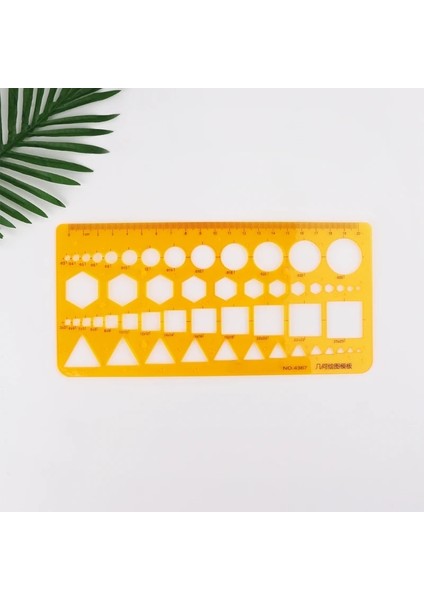 5AC1100483 Stili K Rercles Kareler Üçgen Geometrik Şablon Cetvel Stencil Ölçme Aracı W8ED (Yurt Dışından)