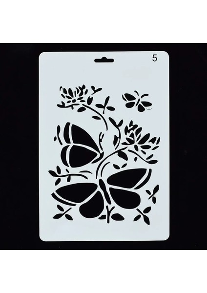 No.6 Tarzı 12 Stilleri Dıy Içi Boş Çiçek Çizim Manuel Boyama Kurulu Şablon Cetvel Stencil Simgesi Aracı Boyama Öğretim Araçları Hediye Sıcak (Yurt Dışından) modelleri