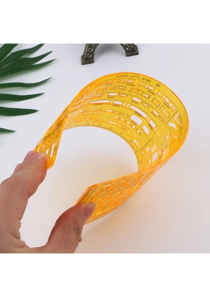 No.90 Tarzı 23 Stil K Reçine Profesyonel Evrensel Mobilya Inşaatı Mimari Şablon Cetvel Çizim Şablonu Ölçme Aracı (Yurt Dışından) fiyatları