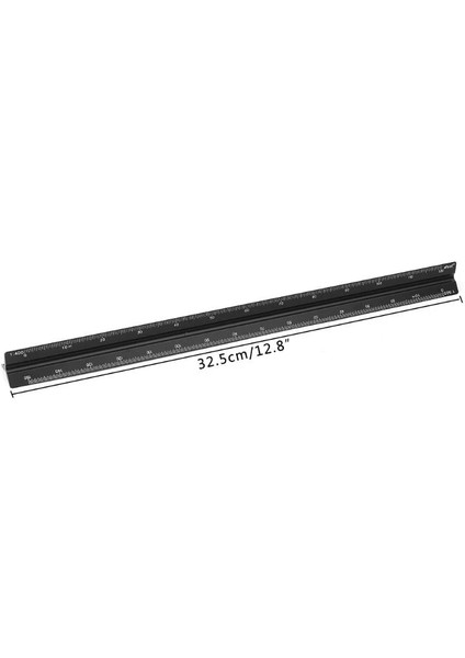 Büyük Ölçekli Stil 30CM Üçgen Mimar Ölçekli Cetvel QJY99 Taslağı Için Alüminyum Ölçekli Cetvel (Yurt Dışından) fırsatları
