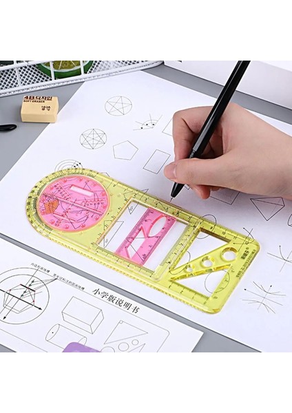 C Stili Çok Fonksiyonlu Geometrik Cetvel Geometrik Çizim Şablonu Okul Ofis Mimarisi Tedarik Dıy Çizim Için Ölçme Aracı (Yurt Dışından) fiyatları