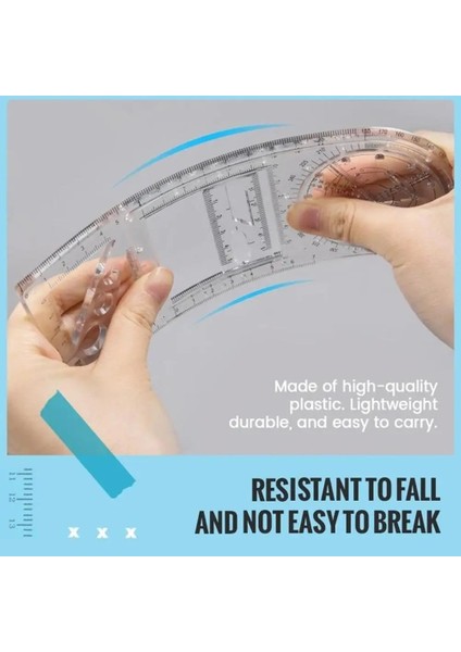 C Stili Çok Fonksiyonlu Geometrik Cetvel Geometrik Çizim Şablonu Okul Ofis Mimarisi Tedarik Dıy Çizim Için Ölçme Aracı (Yurt Dışından) fırsatları
