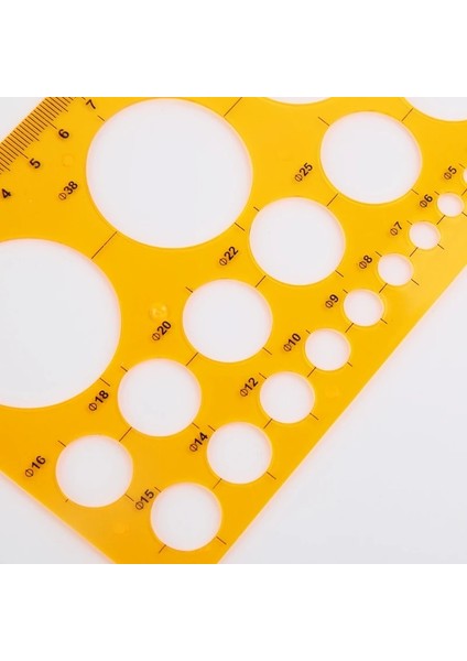 No.84 Tarzı 1 Adet K Rercles Geometrik Şablon Cetvel Stencil Çizim Ölçme Aracı Öğrenciler Yeni Tasarım (Yurt Dışından) indirimleri