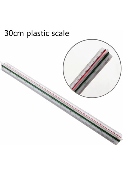 7ALAŞIM Küçük Oran Stili Mimar Ölçekli Cetvel 12-Inç Renk Kodlu Profesyonel Dereceli Alüminyum Üçgen Çizim Cetvel Mimar Sivil Için (Yurt Dışından) indirimleri