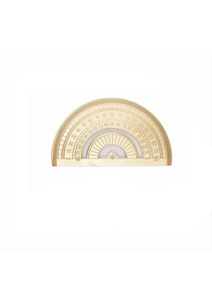 Pirinç Iletki Stili 15CM 18CM 20CM Pirinç Düz Cetvel Metal Boyama Araçları Chancery Geometrik Metal Çizim Kiti Imi Kırtasiye (Yurt Dışından)