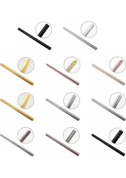 No.5 Tarzı 30 cm Alüminyum Mimar Ölçekli Üçgen Ölçekli Cetvel Blueprint Için Üçgen Cetvel Çizim Cetvel Mimar Cetvel (Yurt Dışından) fiyatları