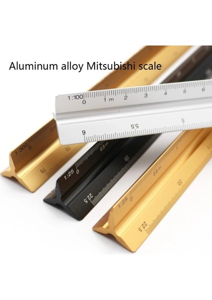 No.5 Tarzı 30 cm Alüminyum Mimar Ölçekli Üçgen Ölçekli Cetvel Blueprint Için Üçgen Cetvel Çizim Cetvel Mimar Cetvel (Yurt Dışından) modelleri