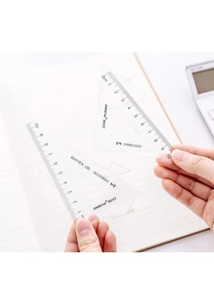 20CM Set Cetvel Stili Cetvel Seti Plastik Pusulalar Düz Cetvel cm Üçgen Cetvel Öğrenci Çocuklar Için Okul Ofis Malzemeleri (Yurt Dışından) fırsatları