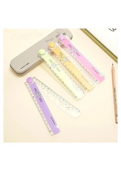 Pembe Tarzı 30CM Yeni Sevimli Kawaii Çalışma Süresi Renk Katlanır Cetvel Işlevli Dıy Çocuklar Öğrenciler Için Çizim Cetveller Ofis Okul Kırtasiye (Yurt Dışından) fiyatları