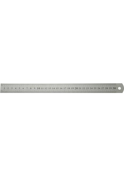 20CM Tarzı Çift Taraflı Düz ​​cetvel cm ve C Ölçekli Paslanmaz Çelik Düz Cetvel Ölçme Aleti (Yurt Dışından)