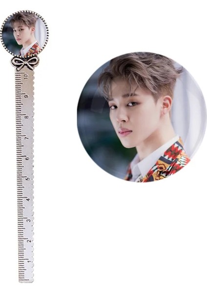 No.13 Tarzı 10 cm Metal Cetvel Sanat Çizim Malzemeleri Ordu Bombası Kpop Boys - V Jung Kook Jımın Rm Suga Jın J Hope - K-Pop Albümü Love Yourself (Yurt Dışından)