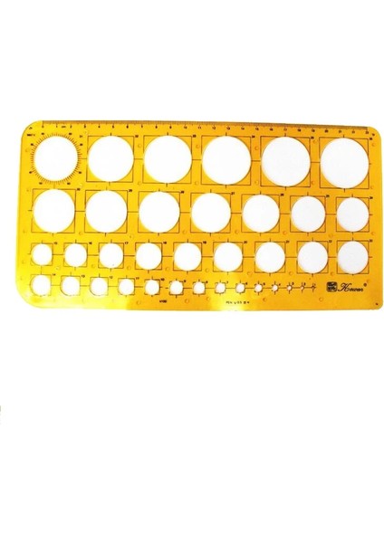 K100 Stili Daire Çizim Şablonu Zes Delik Moda Takı Tasarım Çizim Şablonu K100 (Yurt Dışından)