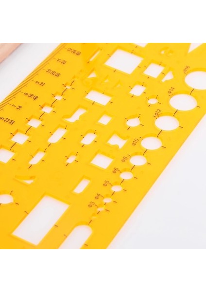 5AC1100499 Stili Mimari Bina Tasarım Çizim Şablonu Cetvel Şablon Ölçme Aracı Yeni (Yurt Dışından) indirimleri