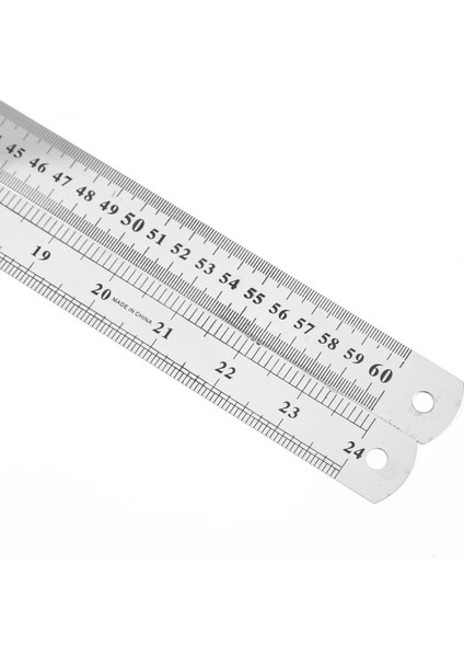 1 Adet 60CM Tarzı Mcmcmcm Çift Taraflı Ölçek Paslanmaz Çelik Düz Cetvel Ölçme Aracı Okul Öğrencileri Için Ofis Malzemeleri (Yurt Dışından)