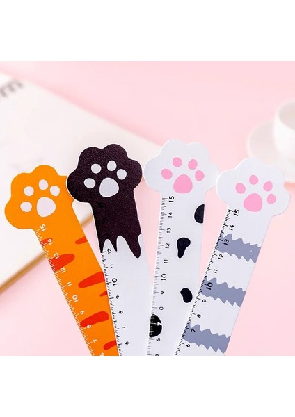 C Stili 15CM Sevimli Kedi Pençe Ahşap Düz Cetveller Kawaool Ofis Malzemeleri Planlayıcısı Aksesuarları Öğrenci Ödülü (Yurt Dışından) indirimleri