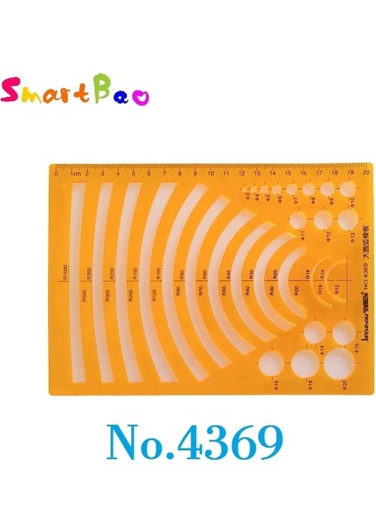 NO.4369 Tarzı Plastik Çizim Şablonu Cetvel Seti Oluşturma Geometrik Çizim Cetvel Çizim Çizimleri Mimari (Yurt Dışından)