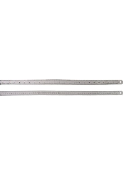 Paslanmaz Çelik Çift Taraflı Ölçme Düz Kenar Cetvel 60CM Gümüş (Yurt Dışından) modelleri