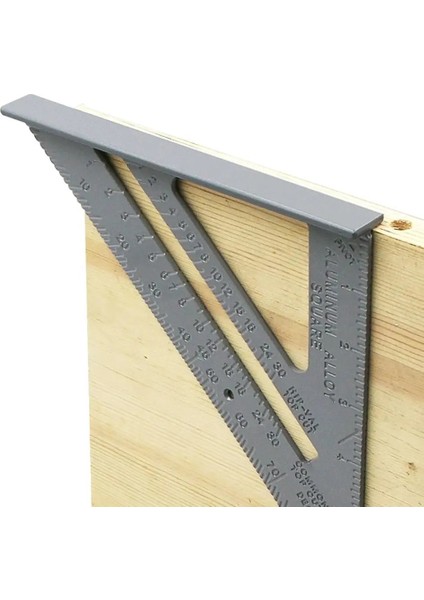 Gösterilen Stil Gibi 7 "alüminyum Alaşımlı Üçgen Kural Marangoz Ölçümü Kare Cetvel 90 Derece Kalınlaşma Açısı Kuralı Ağaç Işleme Ölçüm Aracı (Yurt Dışından)
