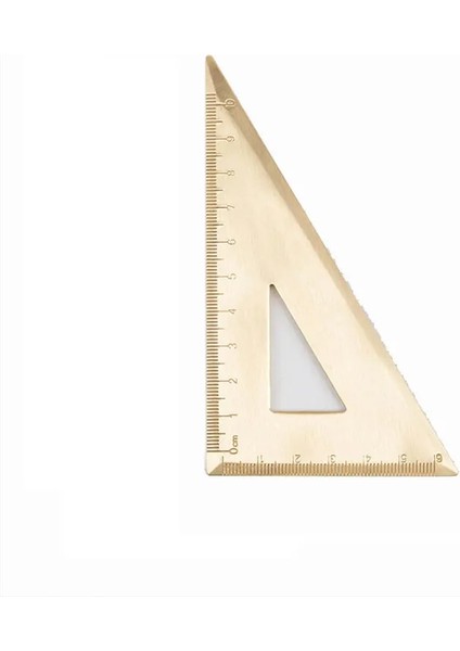 Üçgen Cetvel Stili Xıanqın 18CM Metal Düz Cetvel Pirinç Üçgen Cetvel Iletki Seti Li Kırtasiye Ofis Okul Malzemeleri Thk (Yurt Dışından)